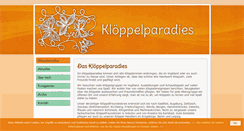 Desktop Screenshot of kloeppelparadies.de